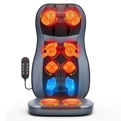 China Amazon Best Selling Foldable Car Seat Hot Chair Massager Electric Cushion Massager Back Heated Home Office Vibrating Massage Cushion for sale