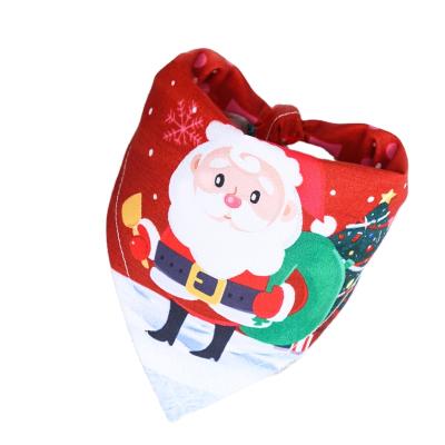 China Xmas Viable Snowman Towel Saliva Triangle Scarf Halloween Elk Pet Supplies Dog Scarf Older Bandana for sale