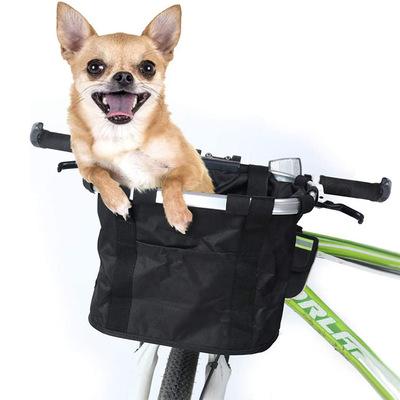 China Breathable Folding Basket Pet Bag Bike Trailer Carrier Bike Basket Pet Carrier For Pet Carrier Bike for sale