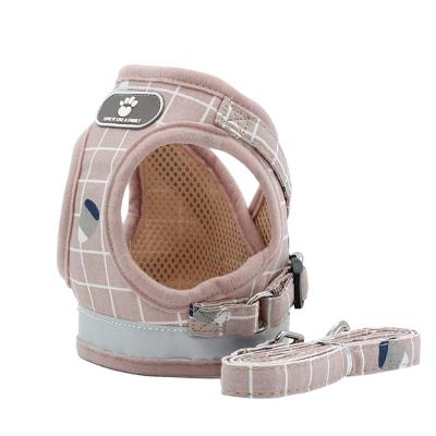 China New Frontier Dog Reflective Breathable Lattice Chest Harness Traction Vest Style Rope Stocked for sale