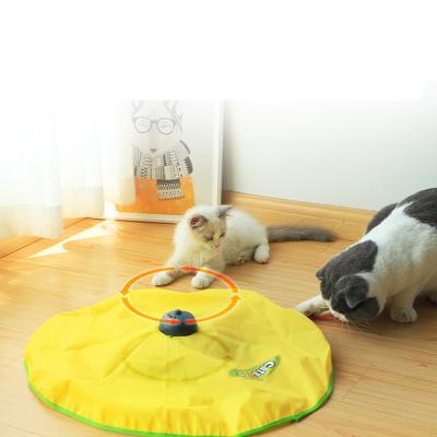 China Viable Electric Interactive Interactive Cat Toy Puzzle Cat Game Puzzle Cat Toy Funny Turntable for sale