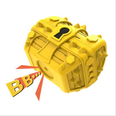 China Sounding Viable Explosive Rubber Molar Teeth Cleaner Treasure Box Dog Toy for sale