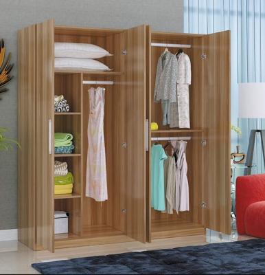 Cina European standard (size) adjustable wooden wardrobe bedroom designs wooden wardrobe furniture in vendita