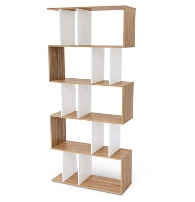 Cina Price Adjustable Cheap Wooden Book Shelves Modern Style (Size) Bookcase in vendita