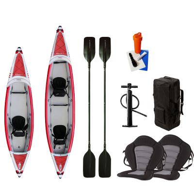 China Fishing Newest Design Boat Kayak Outdoor Sports Rubber V Folding Bottom Floating Kayak Newest Design Dual Sport Fishing Kayak for sale