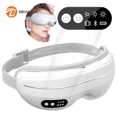 China Smart Wireless Wrinkle Remover Heat Compression 4D EMS Electric Beauty Care Fatigue Eye Massager for sale