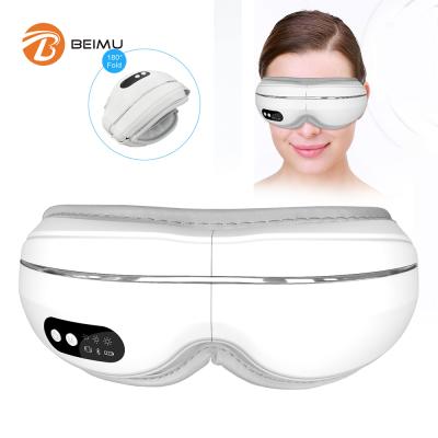 China Wrinkle Remover Massage Led Patches Sleep Professional Dark Circles Warm Vibration Music Eyes Eye Massager for sale