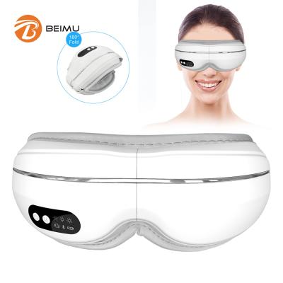 China Wrinkle Remover Eyes Ball WirelessSmart Vibration 4D Electric Heated Eye Massager With Heat Compression for sale