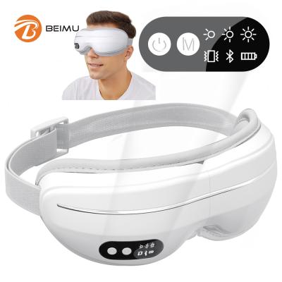 China Smart Wireless Wrinkle Remover Heat Compression 4D EMS Electric Beauty Care Fatigue Eye Massager for sale