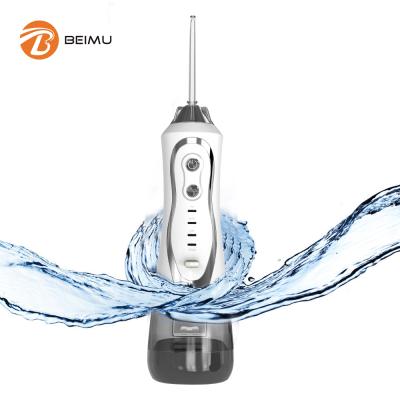 China OEM 2021 Portable Refillable Dental 250Ml Tooth Cleaner Oral Clean Water Flosser Irrigator Pik Teeth Care Remover Flosser Cordless for sale