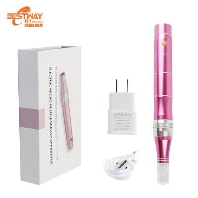 China 2021 Hot Selling Anti-puffiness electric derma pen cordless dr. pen 5 digital display speeds for anti-aging for sale