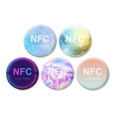 China Waterproof / Waterproof Epoxy RFID Ntag213 NFC Tag Access Control Card Waterproof Epoxy NFC Tap Tag 13.56Mhz Media Digital Social Business Card for sale