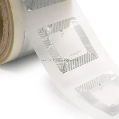 China Waterproof / Waterproof RFID Coated Access Control Card Ntag213 Wet Paper Inlay Tags Waterproof NFC Inlay Tag Sticker for sale