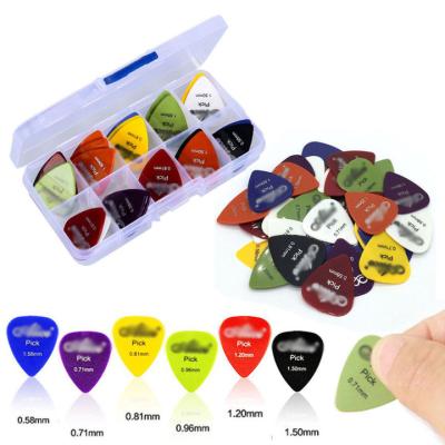 China High Quality Different Thickness Guitar Resin OEM Service Wholesale ABS Different Color Custom Design Person Electric Guitar Picks for sale