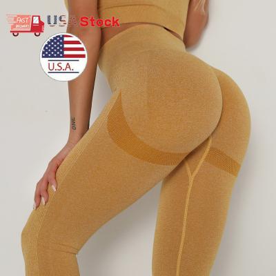 China Fee Free Shipping USA Breathable Seamless Yoga Pants Sports High Waist Breathable Sports Tight Workout Leggings Drop Shipping Gym Leggings for sale