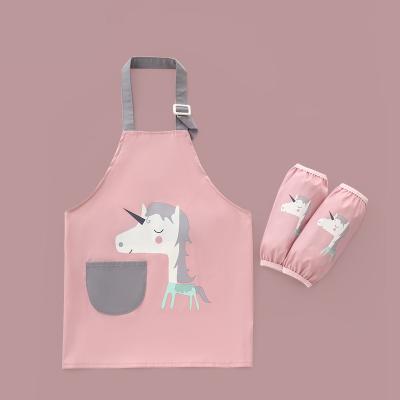 China Hot Sale Eco-friendly High Quality Cute Cartoon Drooler Bibs Waterproof Baby Washable Baby Feeding Bib Sleeveless Apron for sale