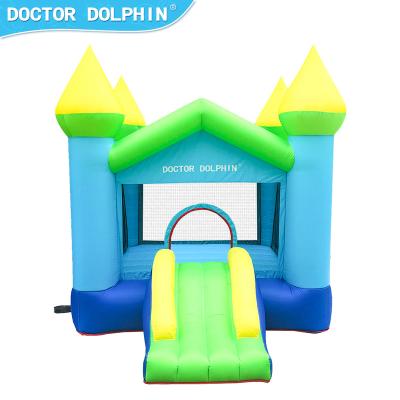 China Simple And Beautiful Doctor Dolphin Kids Best Selling Oxford Nylon Design Inflatable Playground Castle Slide Bouncer Room for sale