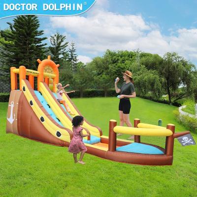 China Wholesale PVC Doctor Dolphin Inflatable Jumping Castles Kids Nylon Custom Design Best With Water Slides Prices for sale