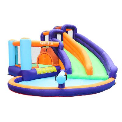 China Custom 420D+840D Oxford Cloth AirMyFun PVC Tarpaulin New Arrival Jumping Castle Water Supplier From China for sale