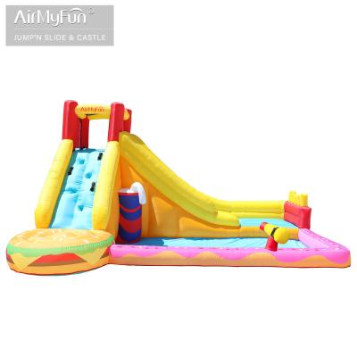 China 420D+840D PVC Fabric AirMyFun Cloth New Arrival Custom Bouncy Water Pool Manufacturer in China for sale