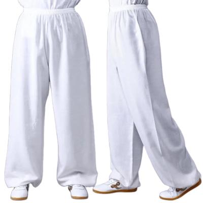 China Multifunctional new practice tai chi suit pants chun xia cotton breathable male-female martial arts loose show big yards pants for sale