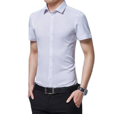 China Breathable Men's Long Sleeves Cultivate His Pure Spring Autumn Working Morality Business Leisure Color Career White Black Shirt for sale