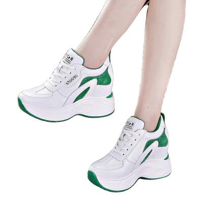 China CUSHIONING 8 cm thick spring white shoes summer leisure torre female joker fashionable velvet high top for sale