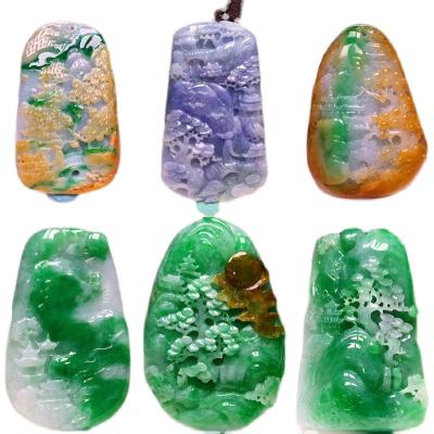 China Fashion jewelry a random wave Yang of the mythical wild animal in kuanyinshan somewhere you the best jadeite ice topaz drop pendant for sale