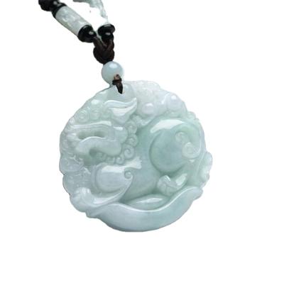 China Costume Jewelry Men and Women Landscape Mercy Double Nephrite Jadeite Dragon Buddha Goddess The Zodiac Jade Mythical Wild Animal Pendant for sale