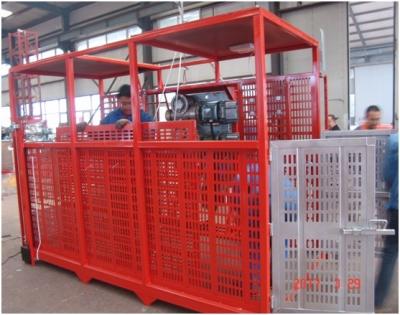 China Open Top Cage 2ton 22m/Min Baumaterial-Hebezeug auf der Baustelle Baustellenaufzug zu verkaufen