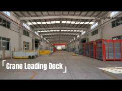 Retractable Crane Loading Deck 3200mm Width Galvanized For Construction