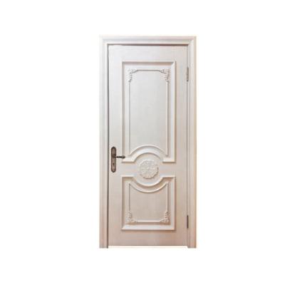 China Gold Line Rolling Solid Wood Door Latest Design Royal Style Luxury White Color Decorative for sale