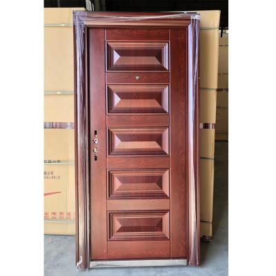 China 2020 Factory Latest Design Outdoor Anti-theft Security Double-Layer Steel Door With Security Steel Doors for sale