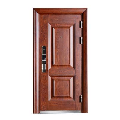 China Swing hign-end main entrance door with fingerprint lock security door high quality steel design for sale