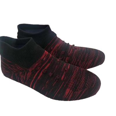 China Seam free fashion weave style free men sport knit sports shoes upper soft vamp fabric for sale