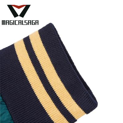 China Striped Memory Plates Knit Rib Fabric Cuff For Sportswear T-shirt for sale