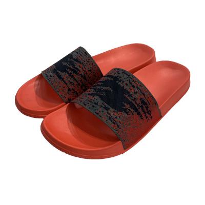 China New Arrival Anti-slippery Fashion Knit Top Red Casual Slide Slipper Eva Sandal Men for sale