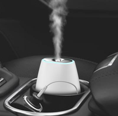 China dual switch; Bulit-in cable; 60ml; DC5V USB 60ml Accessories Waterless Auto Single Ultrasonic Humidifier Car Interrupt Portable Car Diffuser for sale