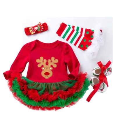 China Wholesale Children Party Summer Clothing Christmas Kids Birthday Girl Casual Dress For Baby for sale