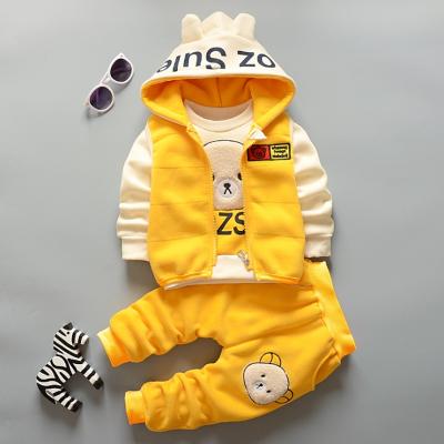 China Baby Christmas Clothing Sets 1-4 Years Old Autumn Winter Baby Boys Three-Piece Vest Baby Outfit Anti-Shrink for sale