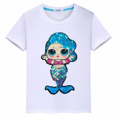 China QUICK DRY factory wholesale kids boys girls fashion cartoon clothing kids summer short led T-shirt for sale