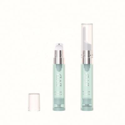 China 15ml 0.5oz Pump Cosmetic Packaging Oval Plastic Eye Cream Bottle Plastic Airless Pump Bottles With Applicators for sale