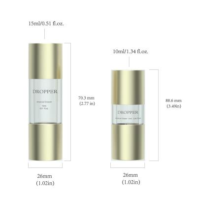 China 10ml 15ml 0.5oz Custom Cosmetic Skin Care Packaging Container Dropper Bottle For Oil Essence Lotion Serum Cosmetic for sale