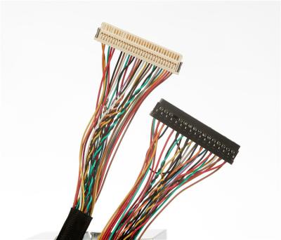 China Customized automotive LVDS wire harness for led panel lvds 30 pin cable for sale