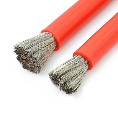 China Overhead Temperature Resistant Silicone Lithium Battery Wire 11/10/9/8/7/3/2/1/0AWG Soft High And Ground Single Core Cable for sale