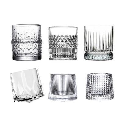 China Beverage Whiskey Glass Old Fashioned Rocks Glass Tumblers Glassware For Cocktail Bourbon Juniper Glass Bottle for sale