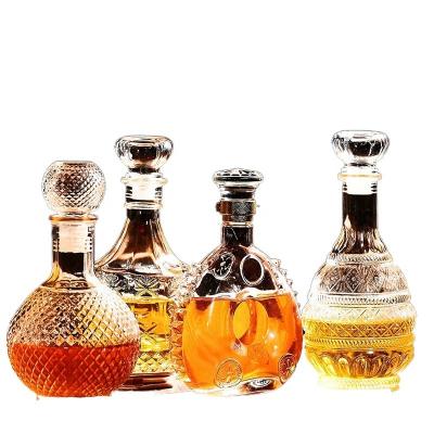 China Wholesale 700ml Beverage Whiskey Decanter Bottle Glass Wine Beer Containers Jar for sale