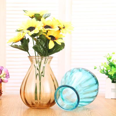 China Gift & Craft classic glass vase factory home creative glass sets flower tabletop dry transparent bottled vases for sale