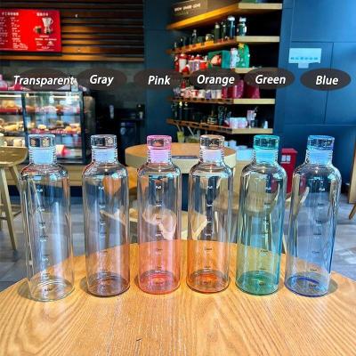 China 500ml Beverage Water Cup Glass Beverage Care Heat Resistant Water Bottle Portable Water Bottle for sale