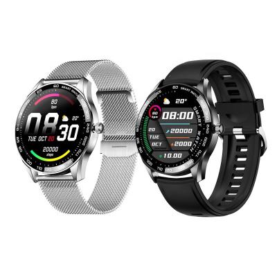 China Factory CE 1.32 HD Touch Screen Sleep Blood Oxygen Monitor Sports Smart Watch MK28 Round Shape for sale